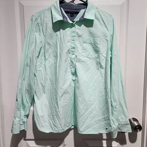 Tommy Hilfiger Light Green Button Down Shirt